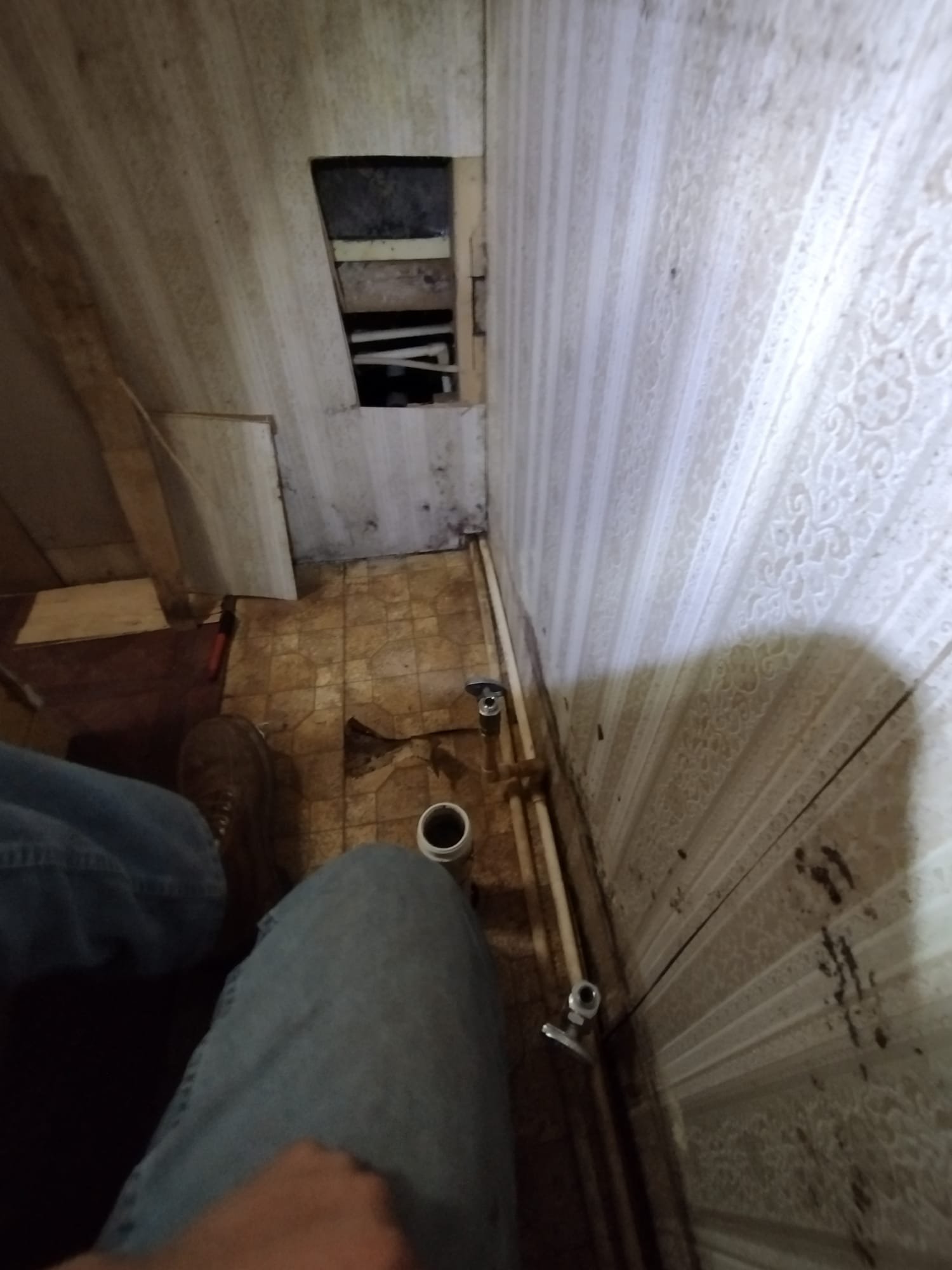 Newly installed valves and piping work highlight the modern repair techniques used by our HEP technician