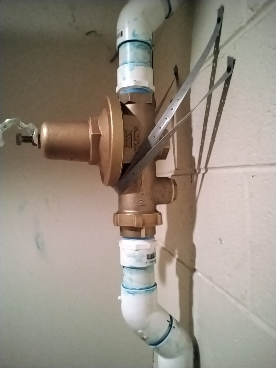 New Pressure Regulator and Piping