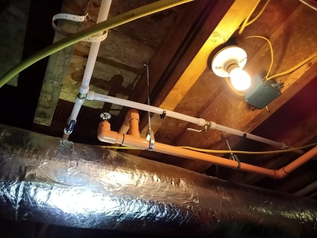 Organized Installation in Basement