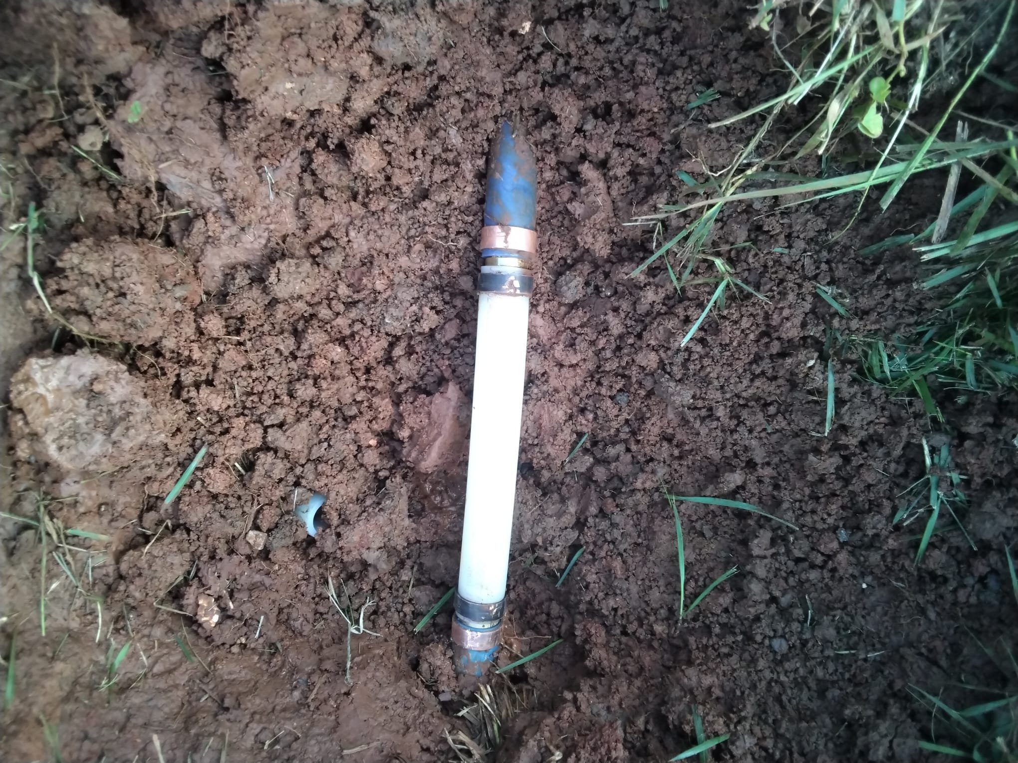 Post-Repair, New Plumbing Connection