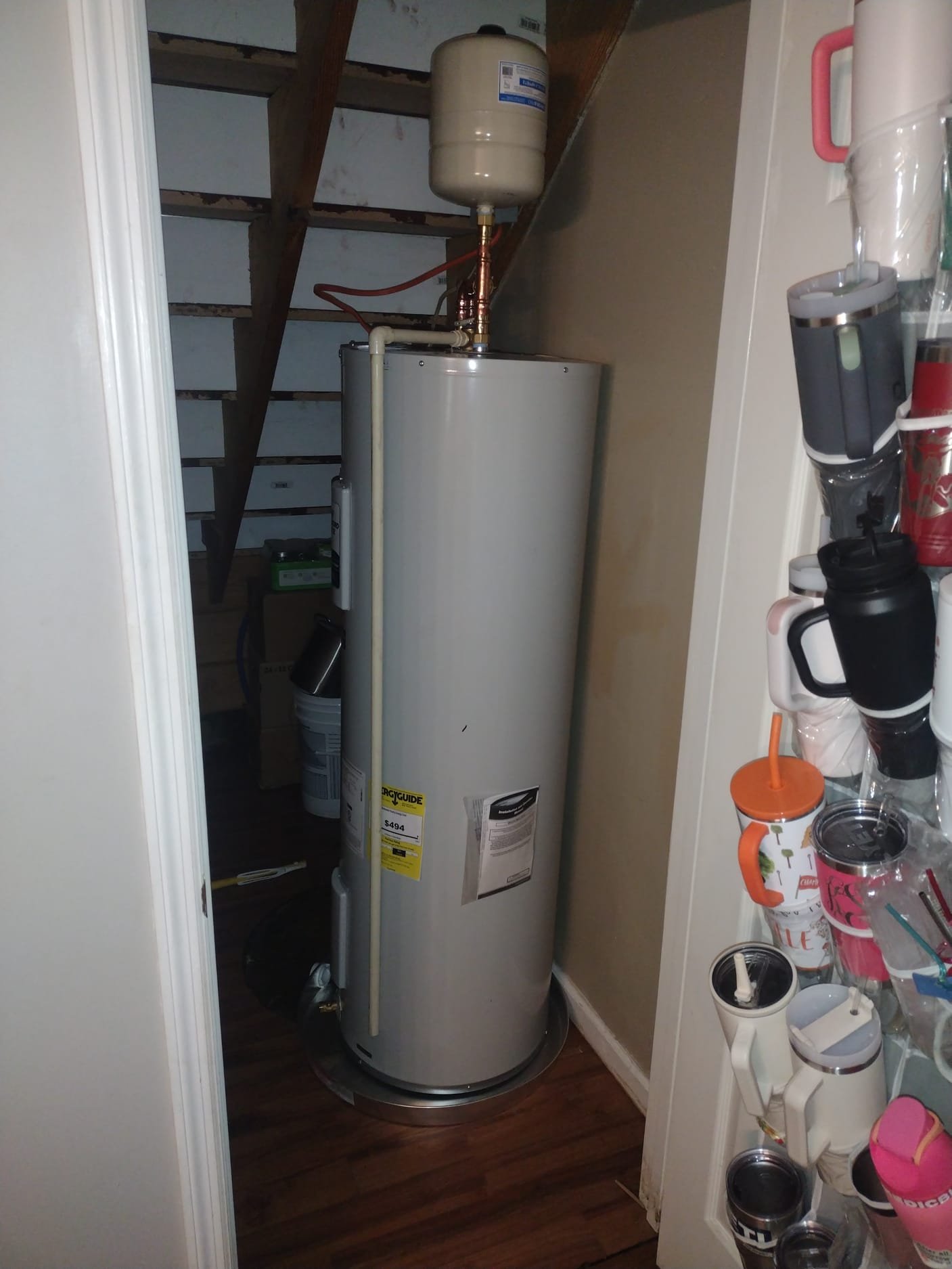 New Water Heater with Expansion Tank