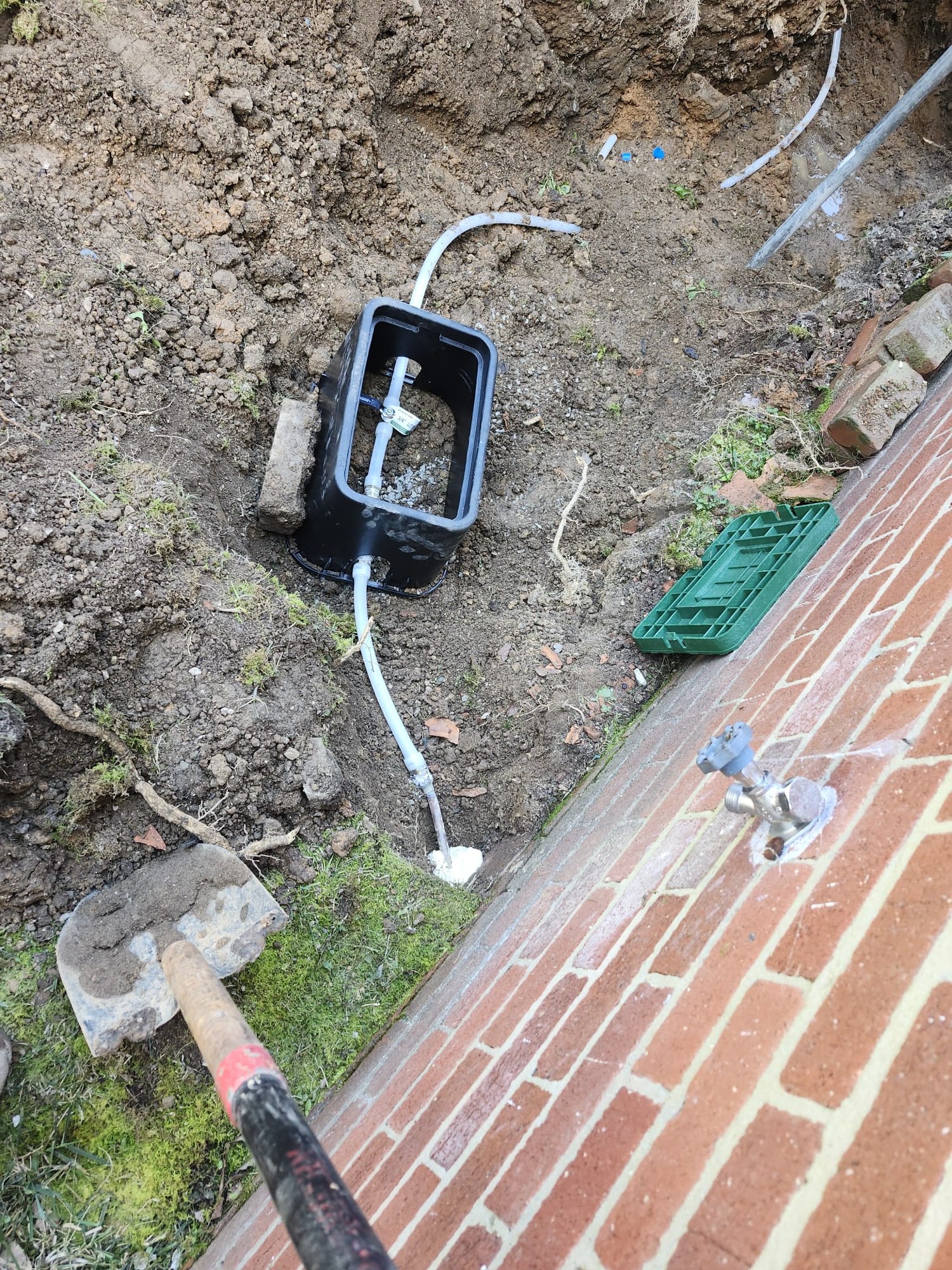 Installing a new shut-off valve and outdoor faucet