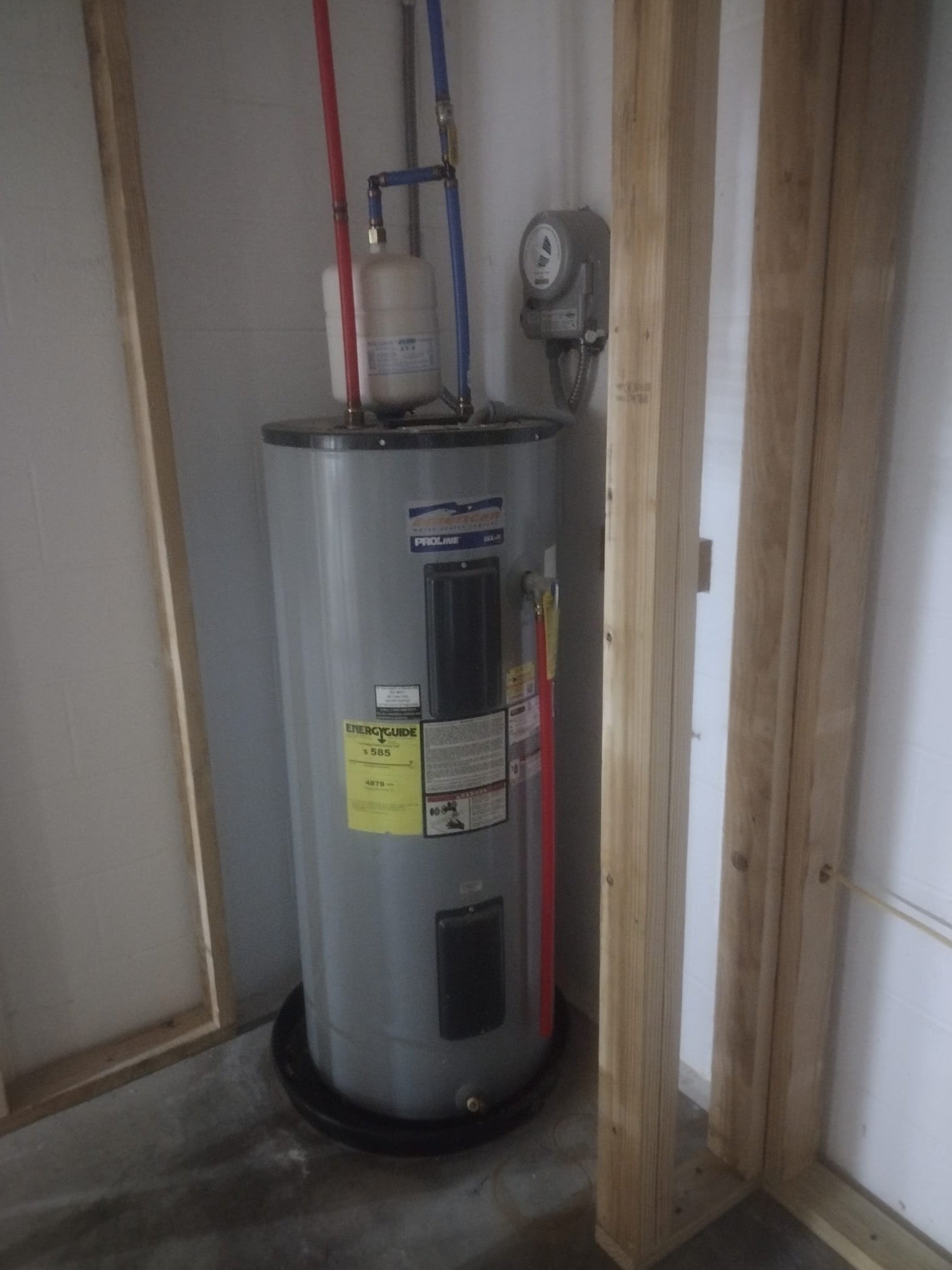 Newly Installed Water Heater