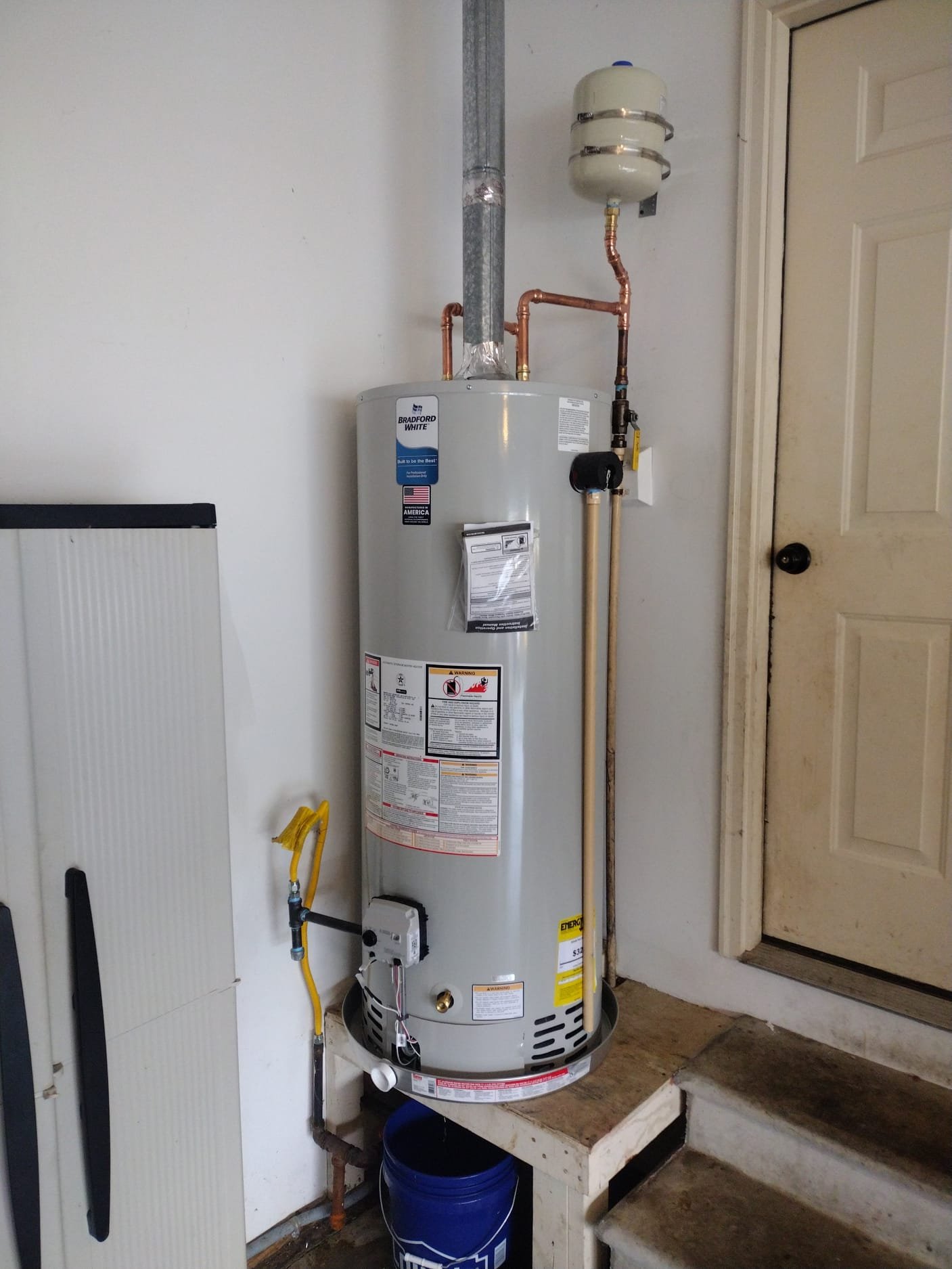 Brand New Water Heater in Garage