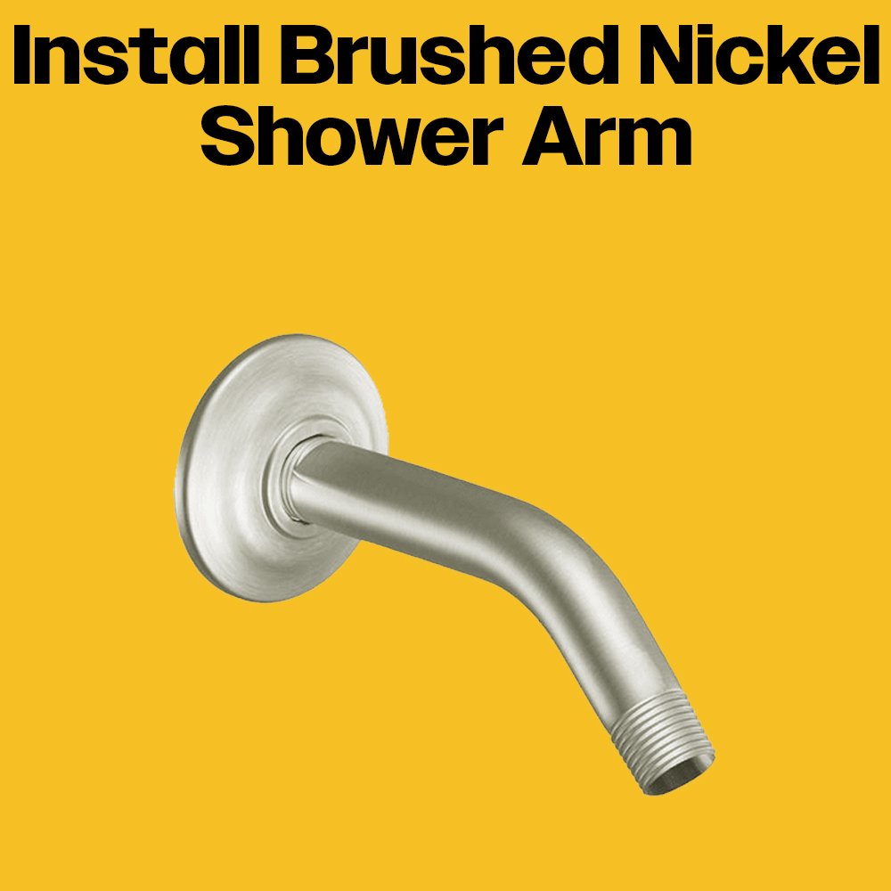 Brushed Nickel Shower Arm Extension
