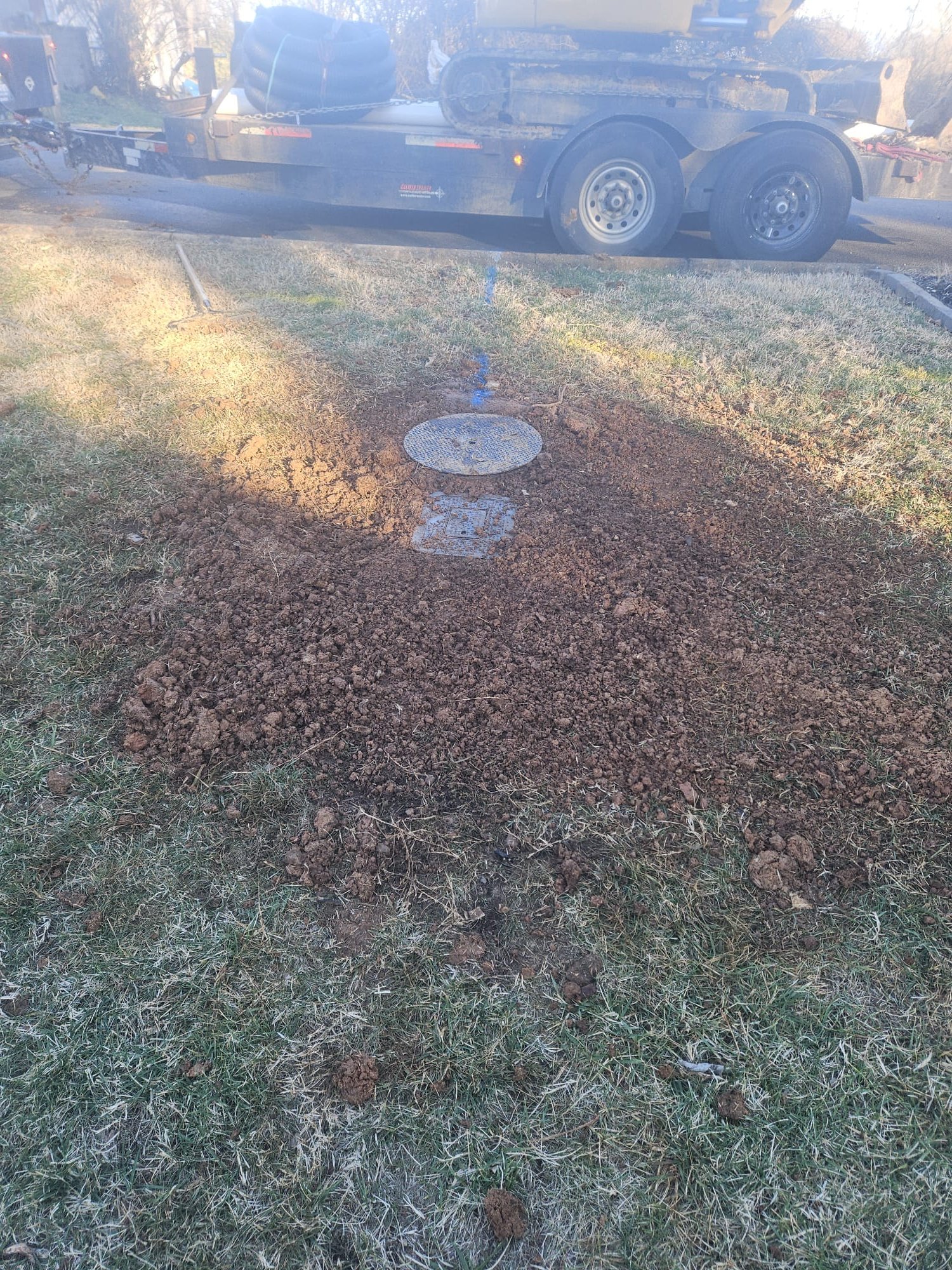 Final Yard Restoration with Access Covers