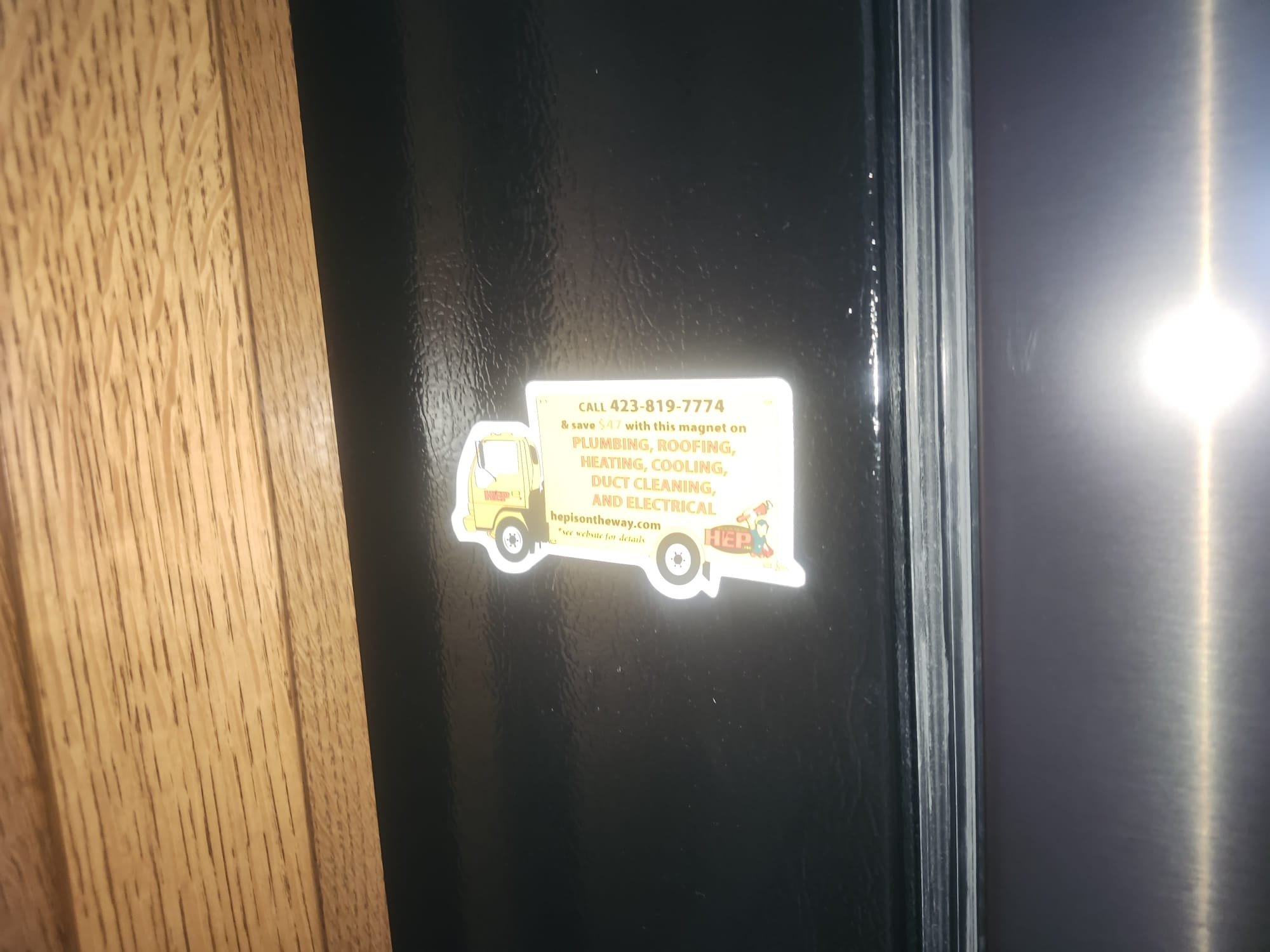 HEP Magnet Reminder on Appliance