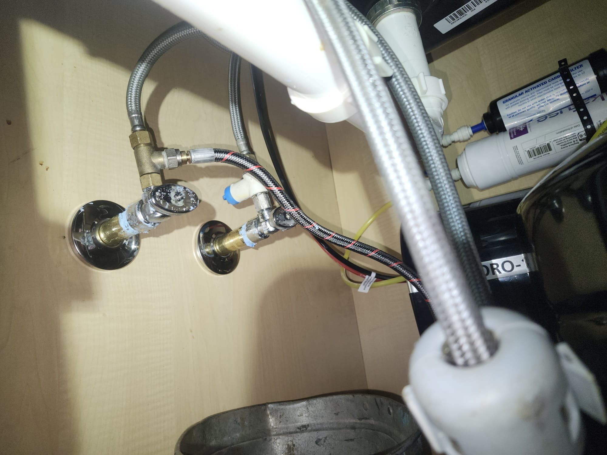 Under-Sink Plumbing Setup