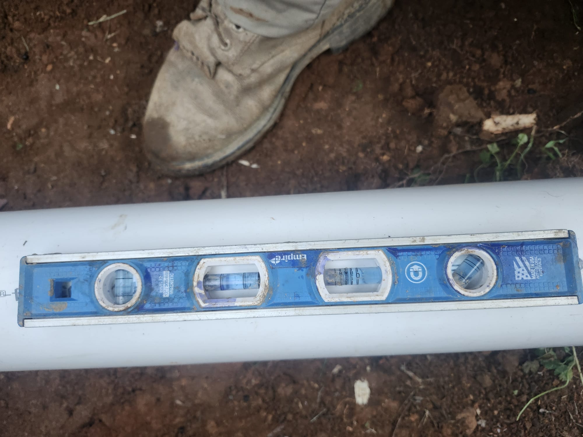 Leveling the New Pipe